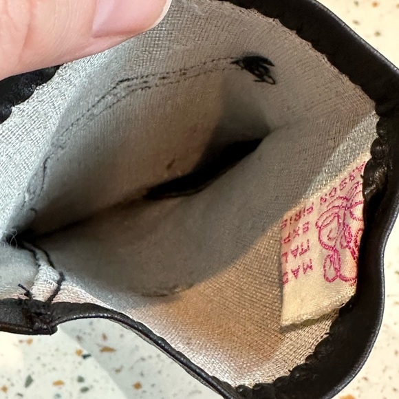 Vintage Carson Pirie Scott & Co. Italian Black Leather Gloves Size 7 - Picture 11 of 15